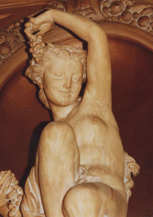 salle à manger, détail d’une statue