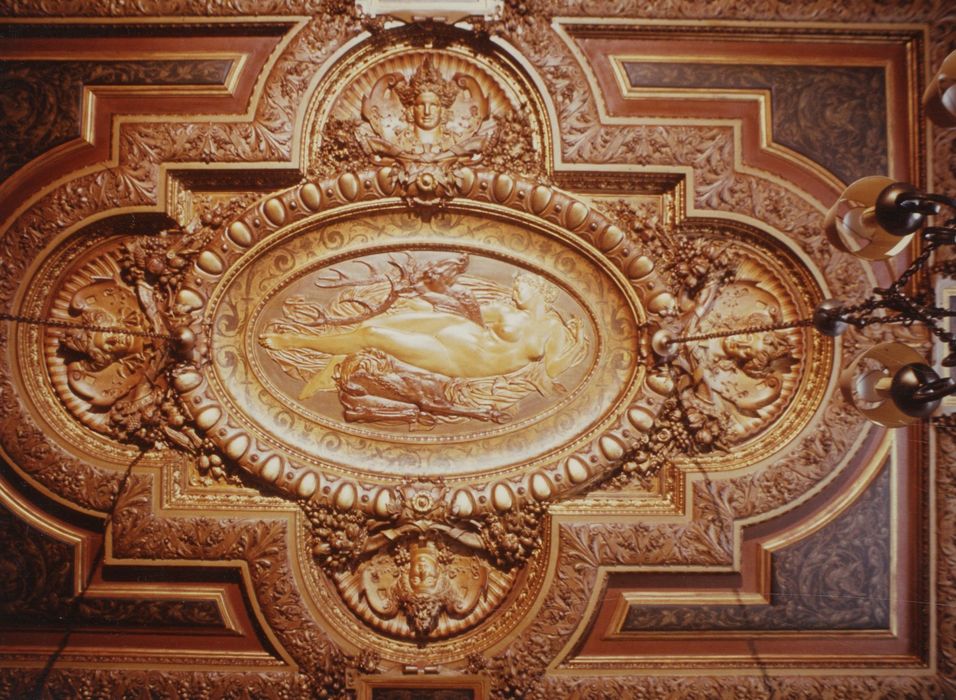 salle à manger, détail du plafond