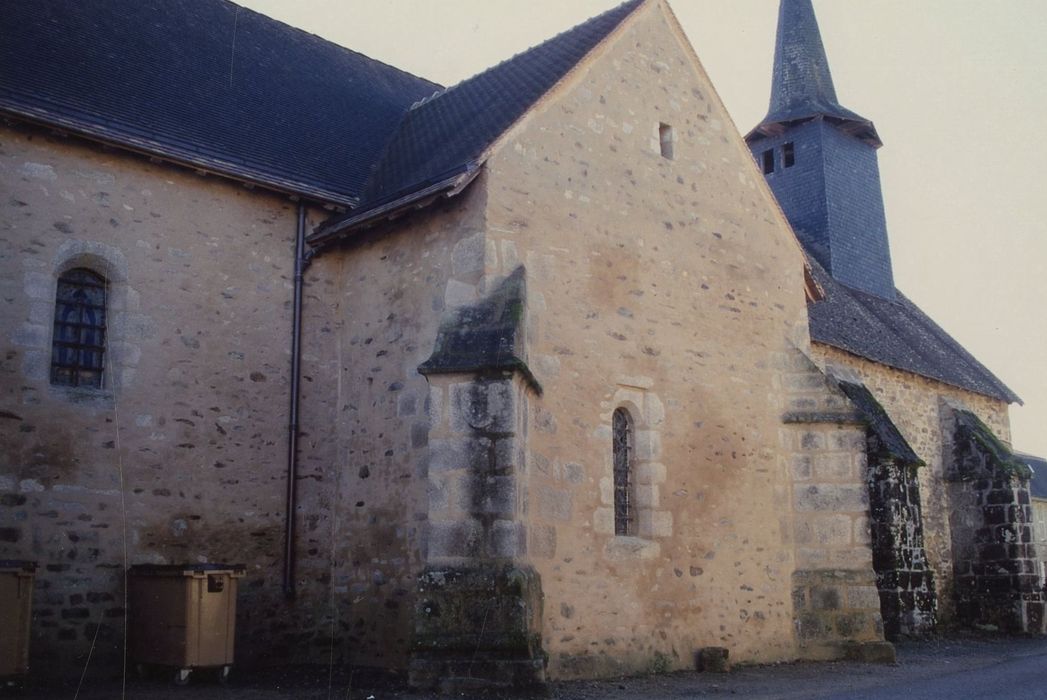 façade latérale nord, vue partielle