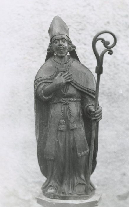 statue (statuette) : Saint évêque, saint Médard (?)