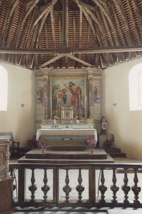 maître-autel, retable, tableau : Baptême du Christ (le) - © Ministère de la Culture (France), Médiathèque du patrimoine et de la photographie, tous droits réservés