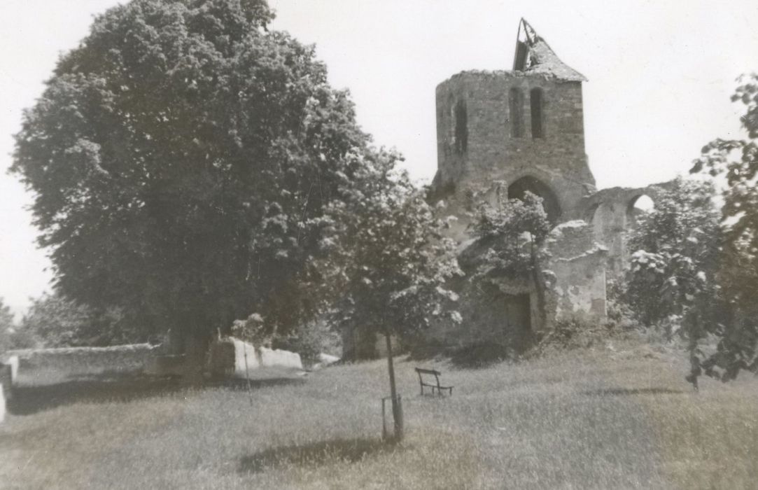 vue partielle des ruines depuis le Nord-Ouest