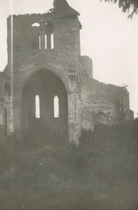 vue partielle des ruines depuis le l’Ouest