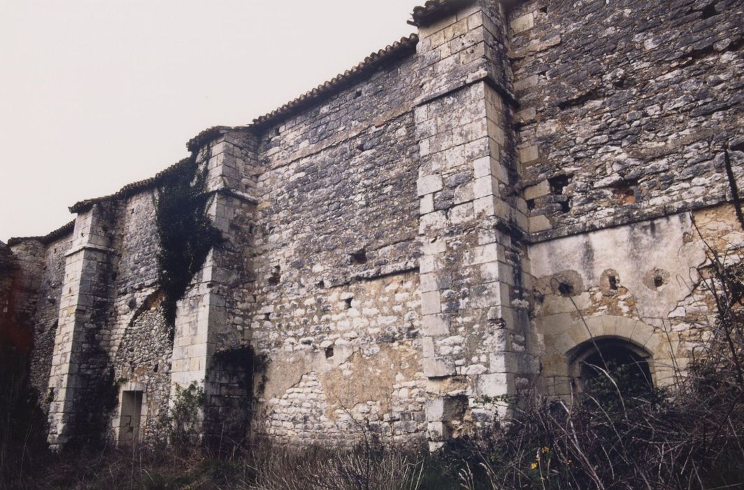 église abbatiale, façade latérale sud