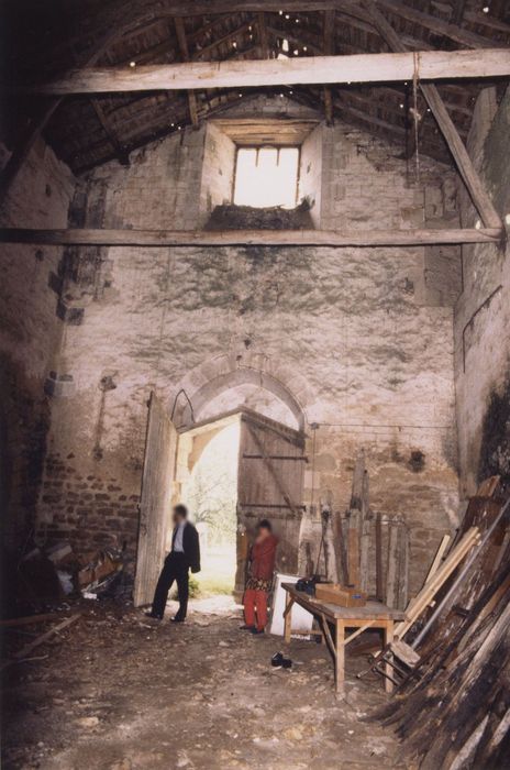 église abbatiale, nef, mur ouest