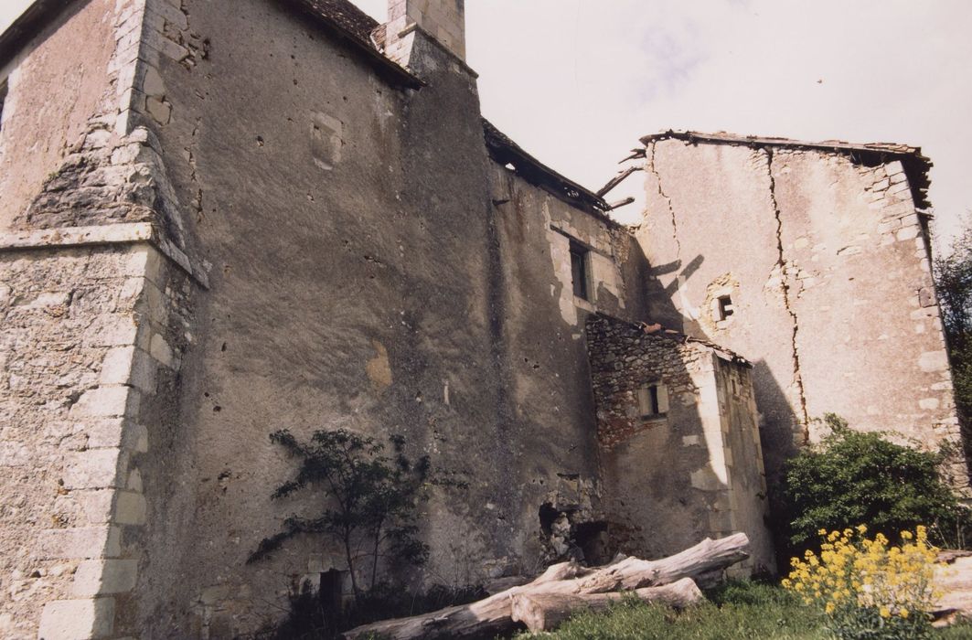 bâtiment monastique, aile ouest, façade est