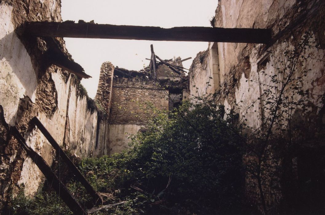 bâtiment monastique, aile ouest, vue partielle des ruines