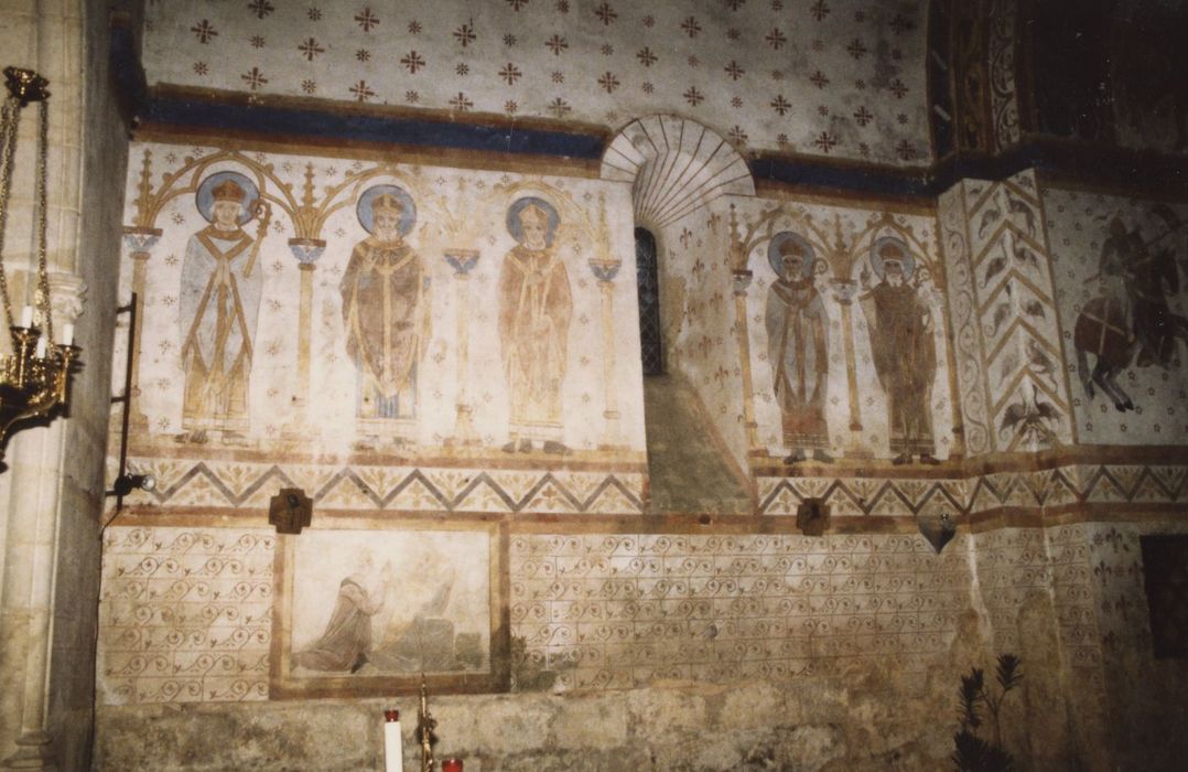 peintures monumentales de la travée nord du choeur