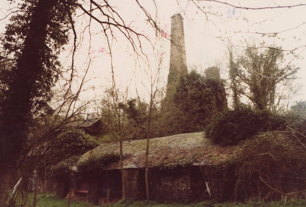 vue partielle des ruines du haut fourneau