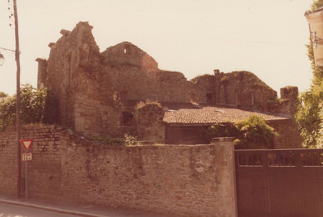 vue partielle des ruines dans leur environnement