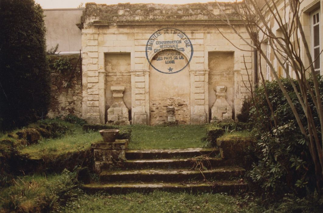 jardin, mur renard