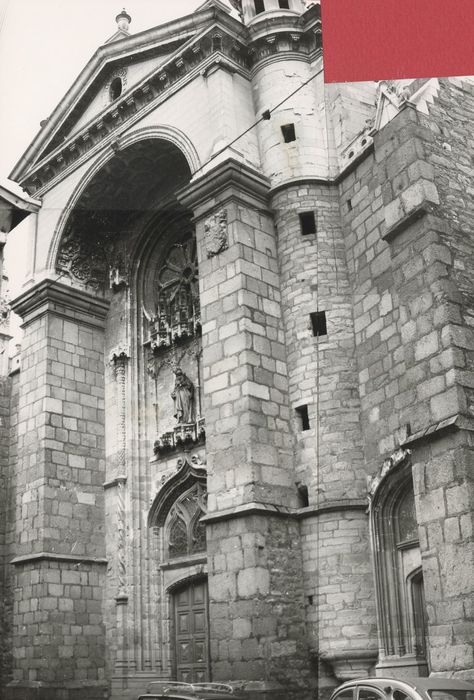 façade ouest, vue partielle