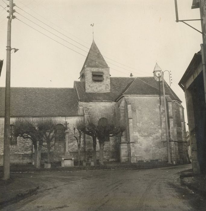 façade latérale sud, vue partielle