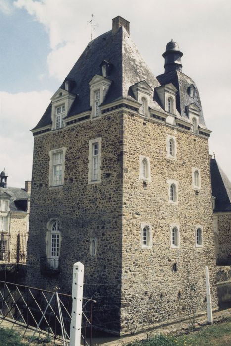 donjon, façades nord et ouest