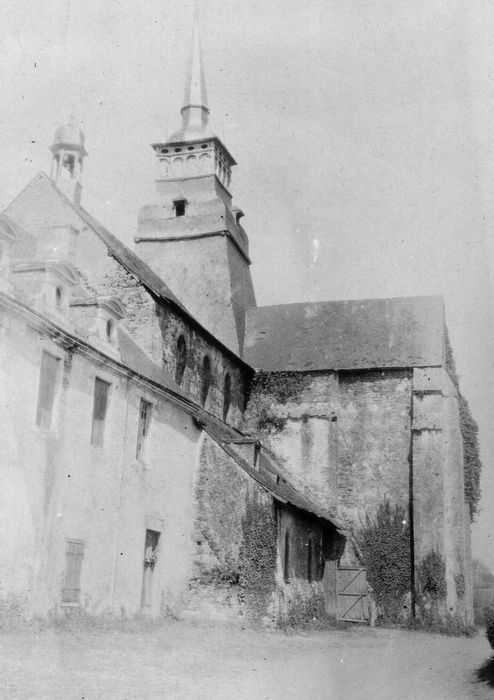 Façade est, chevet de l’église abbatiale