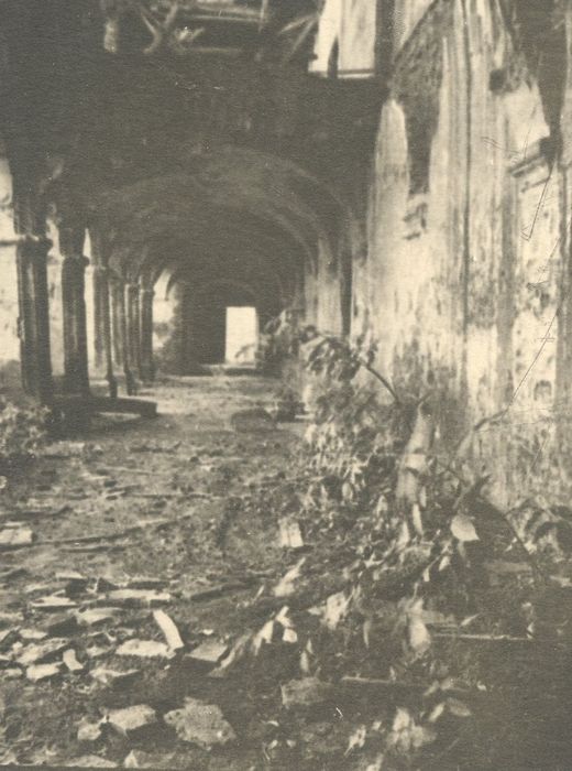 Église abbatiale, chevet, bras du transept, vue partielle