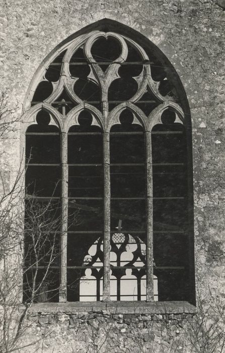 Transept nord, détail de la baie