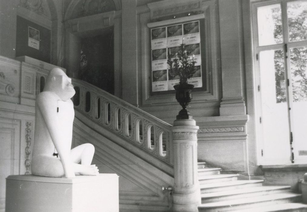 escalier d’honneur du grand hall, vue partielle