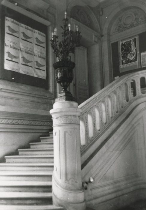 escalier d’honneur du grand hall, vue partielle