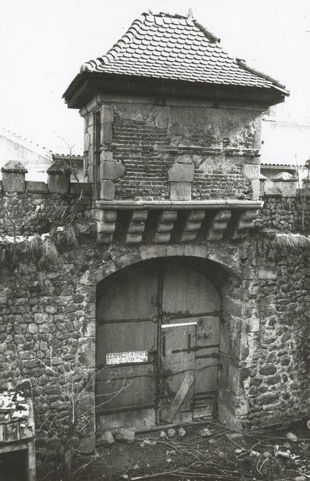 porterie, élévation sur cour