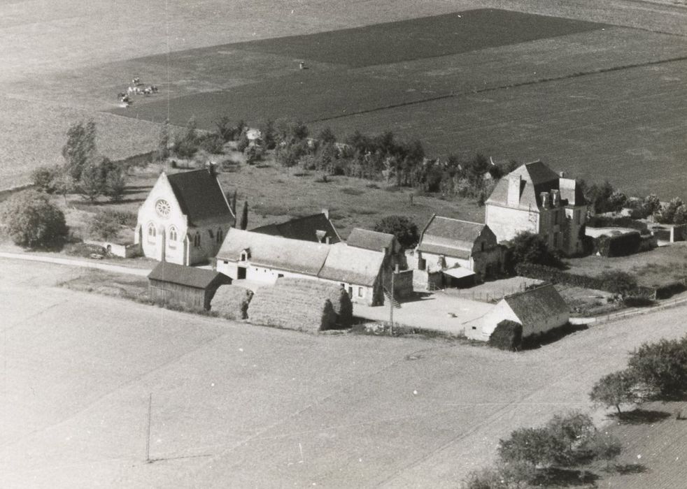 vue aérienne de l’ensemble des bâtiments