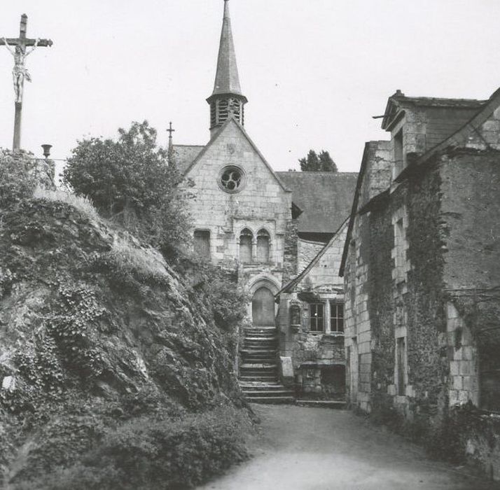 vue partielle des façades des maisons