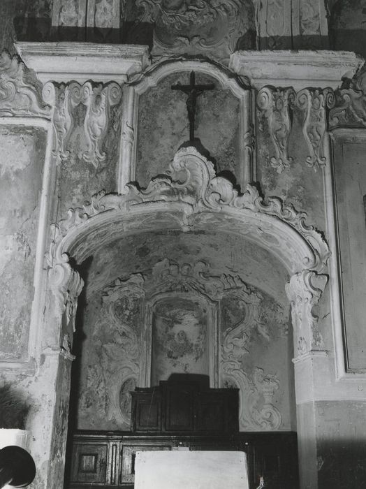 chapelle de la sacristie, vue générale des décors de stucs