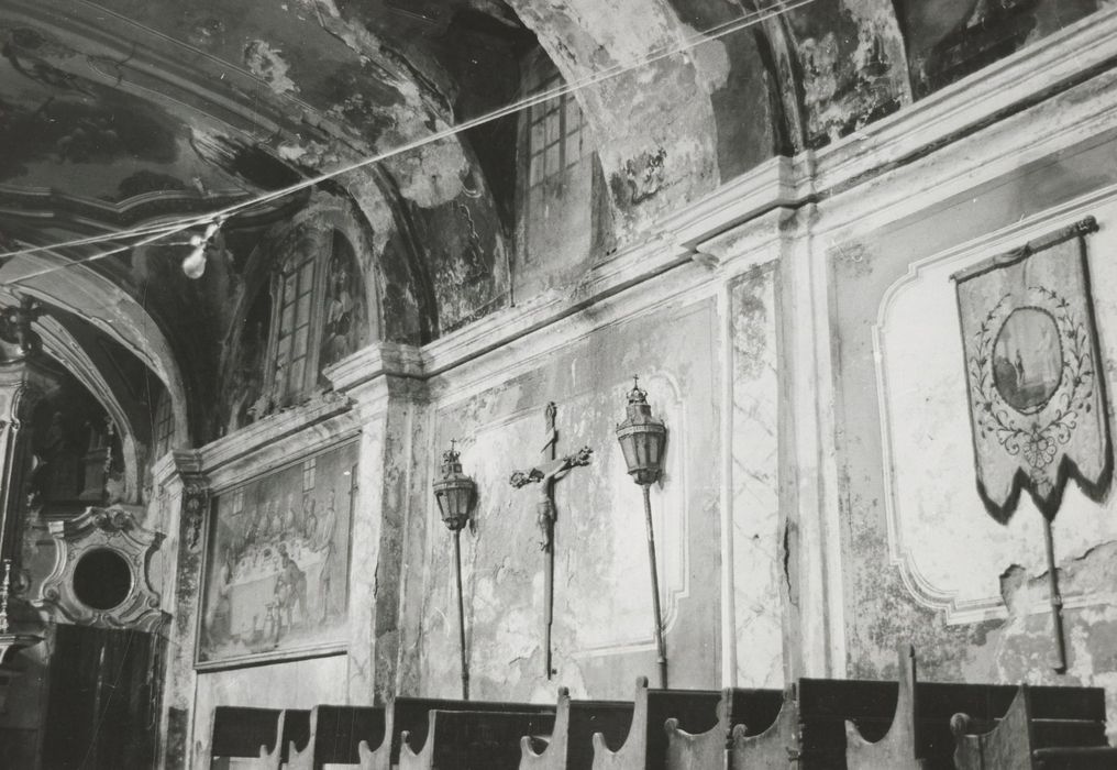 chapelle des Pénitents, nef, mur gouttereau nord