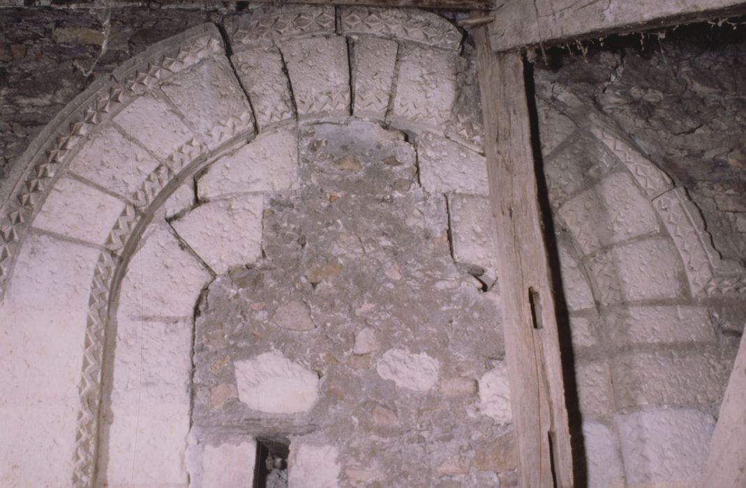 mur sud, détail d’une ancienne baie