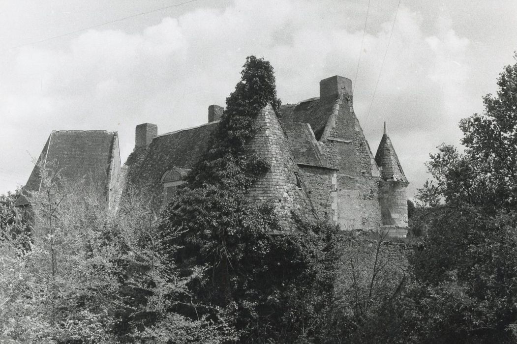 vue partielle du château depuis le Sud-Ouest