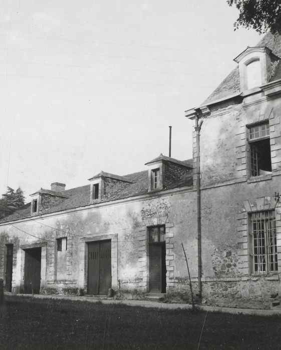 aile ouest, façade ouest, vue partielle