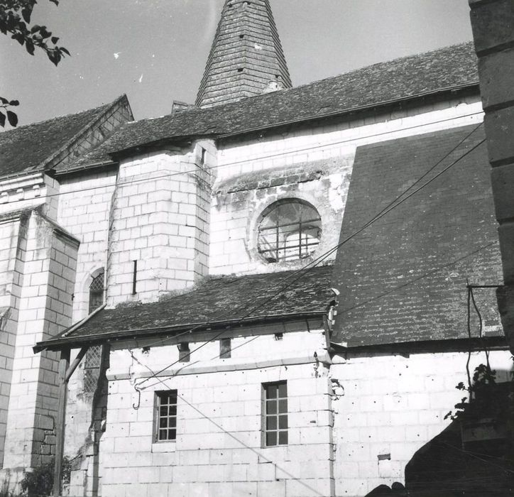 chapelle, façade latérale sud, vue partielle