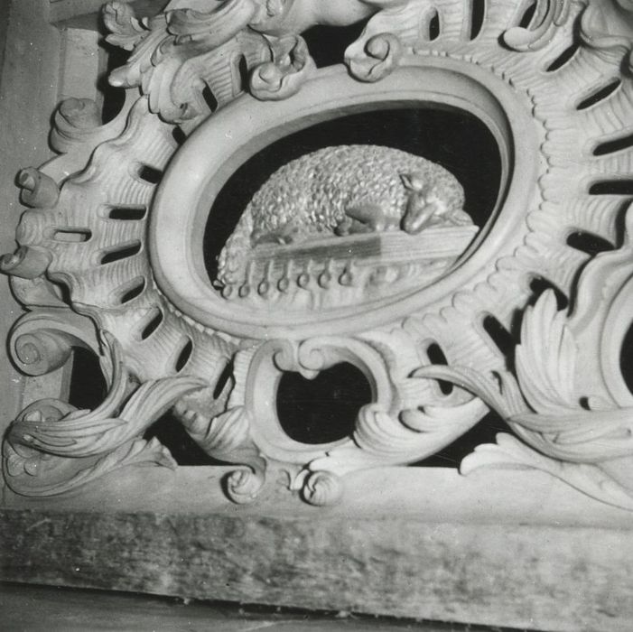 clôture liturgique (table de communion), détail