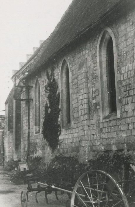 façade latérale nord, vue partielle