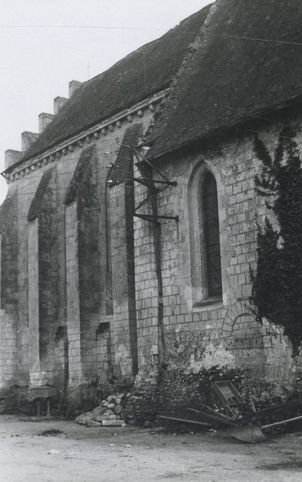 façade latérale nord, vue partielle