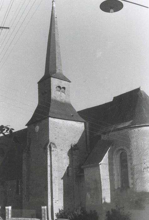 clocher, élévations sud et ouest