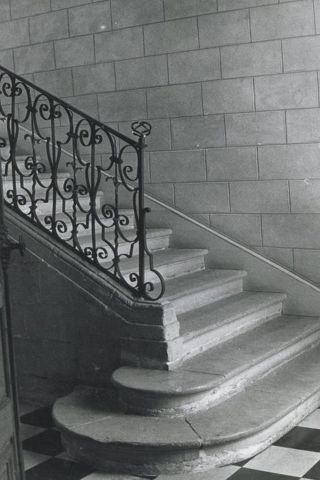 escalier d’honneur, vue partielle