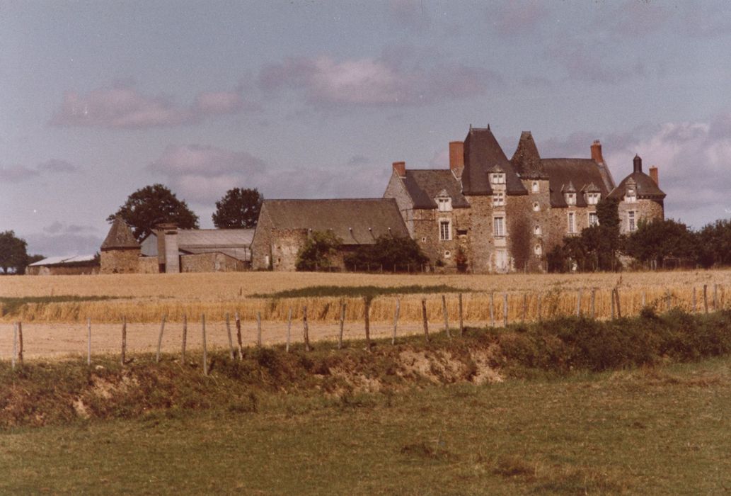 vue générale du château dans son environnement depuis l’Est