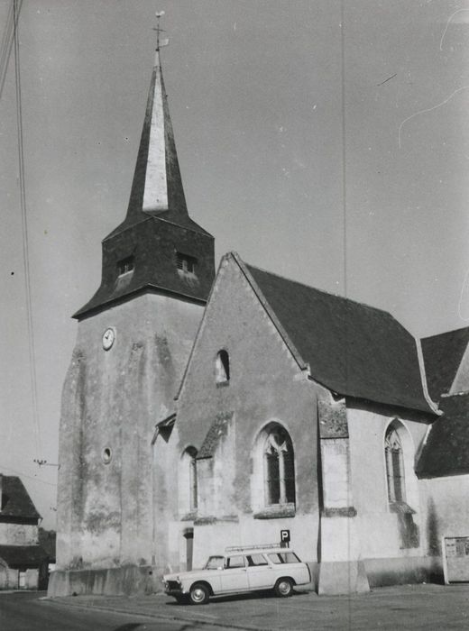 façade latérale sud, vue partielle