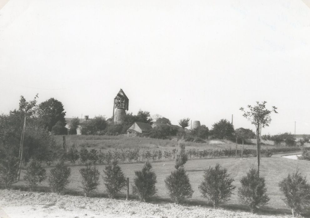 vue générale du moulin dans son environnement