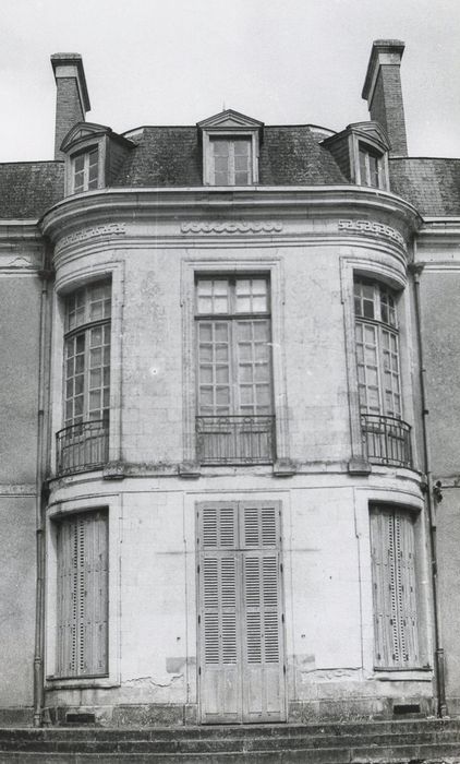 façade ouest, avant-corps central