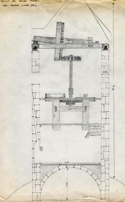 détail du fonctionnement du mécanisme (dessin : crayon du papier)