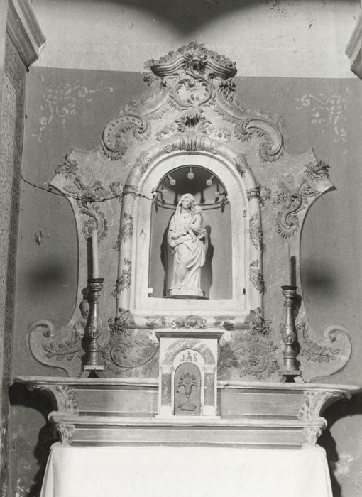 retable, statuette : Vierge à l’Enfant