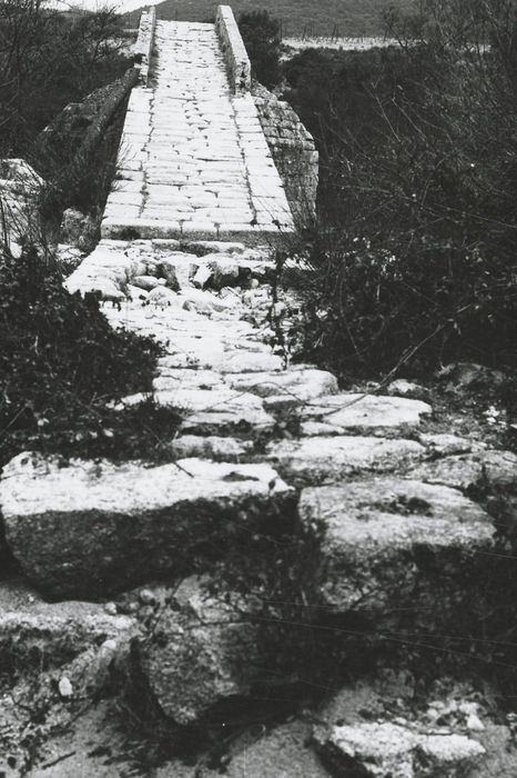 vue générale du tablier depuis la rive gauche