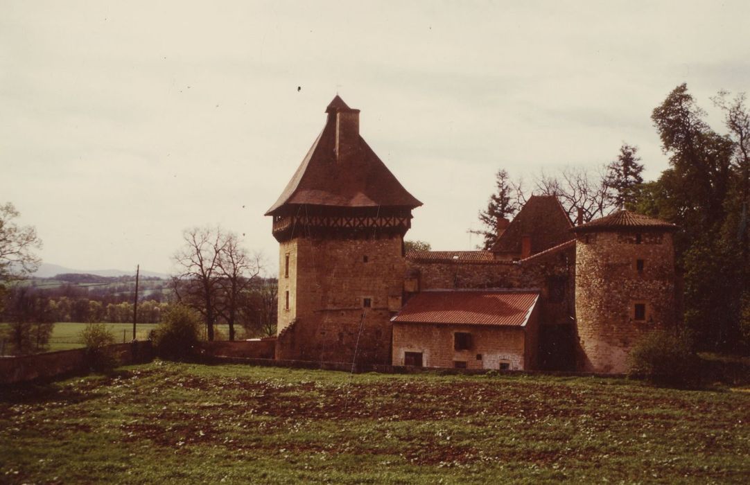 vue générale du château dans son environnement depuis l’Est