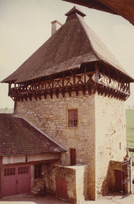 donjon, élévations nord et ouest