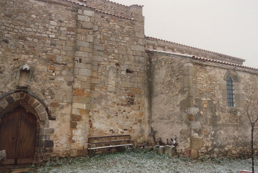 façade latérale sud, vue partielle