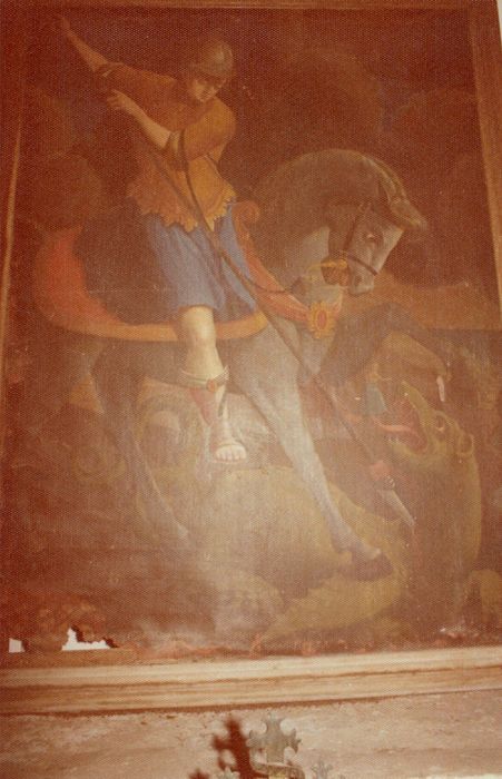 tableau : Saint Georges terrassant le dragon