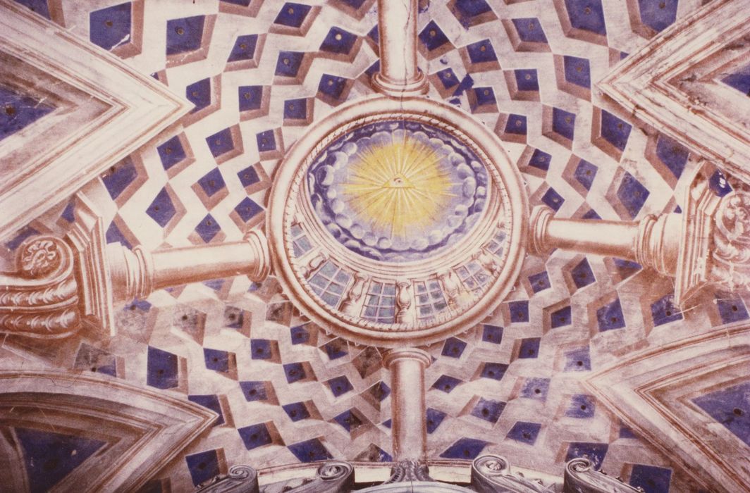 choeur, peinture monumentale de la voûte, vue partielle