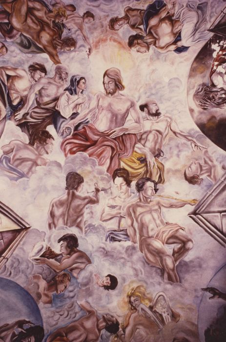 peinture monumentale de la nef, vue partielle